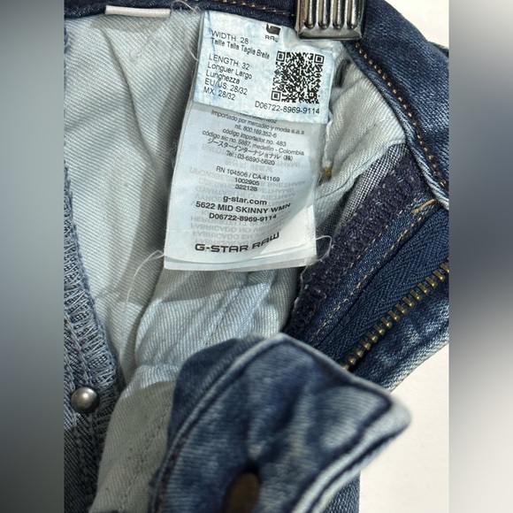 G Star raw women’s Jeans mid skinny 3d ankle length Elwood jean - Picture 5 of 9